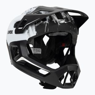 Cască de ciclism pentru copii UVEX React Fullface Jr black/white matt