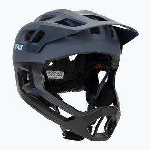 Cască de ciclism pentru copii UVEX React Fullface Jr dusk blue matt