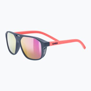 Ochelari de soare pentru copii UVEX Cosmic Jr blue red matt/mirror purple