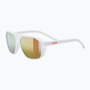 Ochelari de soare pentru copii UVEX Cosmic Jr white matt/mirror red