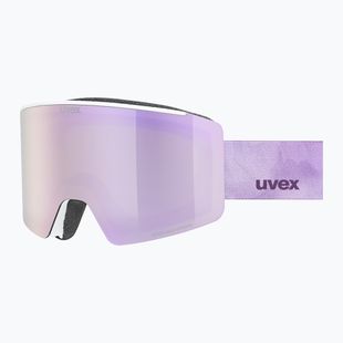 Ochelari de schi UVEX Ignite FM S3 white matt/mirror rose