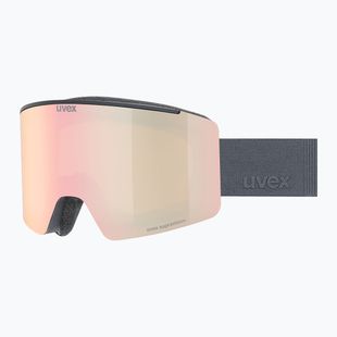 Ochelari de schi UVEX Ignite FM S3 black matt/mirror rose