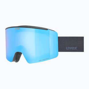Ochelari de schi UVEX Ignite FM S3 black matt/mirror blue
