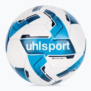 Minge de fotbal uhlsport Lite Soft 350 white/cyan/navy mărime 5