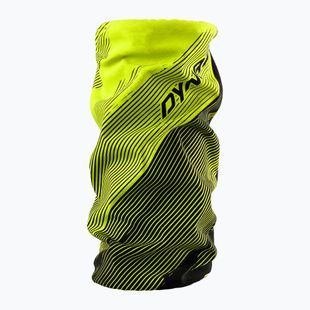Eșarfă multifuncțională DYNAFIT Logo Neck Gaiter neon yellow/striped