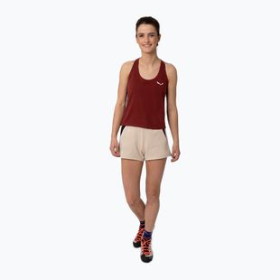 Salewa cămașă de alpinism pentru femei Lavaredo Hemp Crop Tank roșu 00-0000028369