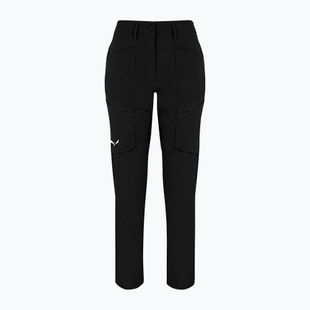 Pantaloni softshell pentru femei Salewa Puez DST Cargo black out