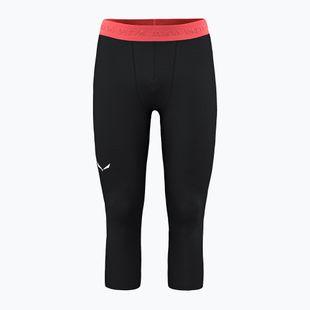 Pantaloni termoactivi pentru bărbați Salewa Cristallo Warm AMR 3/4 black out