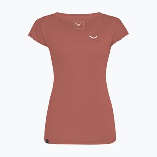 Tricou de trekking pentru femei Salewa Puez Melange Dry etruscan red melange