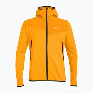 Bluză de trekking pentru bărbați Salewa Agner Hybrid PL/DST FZ Hoody turmeric melange/0910