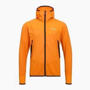 Bluză de trekking pentru bărbați Salewa Agner Hybrid PL/DST FZ Hoody turmeric melange/0910