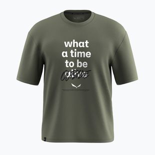 Bărbați Salewa Eagle Outside Loose verde decolorat T-shirt