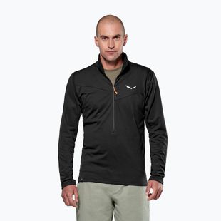 Bluză de trekking pentru bărbați Salewa Puez Cammio Polarlite Half Zip Black Out