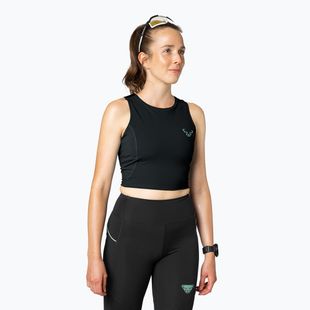 Tricou de alergare pentru femei DYNAFIT Trail Crop Top black out