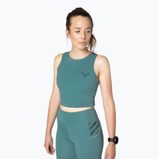 Tricou de alergare pentru femei DYNAFIT Trail Crop Top atlantic