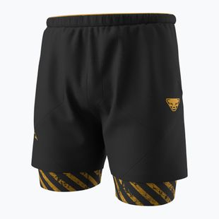 Pantaloni scurți de alergare pentru bărbați DYNAFIT Trail 2IN1 black out tobacco