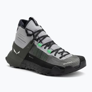 Pantofi de abordare pentru bărbați Salewa Wildfire Nxt Mid GTX aliaj / dark olive