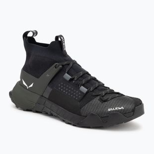 Pantofi de abordare pentru bărbați Salewa Wildfire Nxt Knit onyx / dark olive