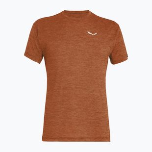 Tricou pentru bărbați Salewa Puez Melange Dry bombay brown melange