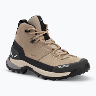 Salewa cizme de trekking pentru femei Puez Leather Mid Ptx quicksand / onyx