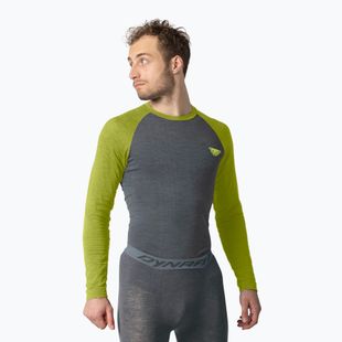 Longsleeve termoactiv pentru bărbați DYNAFIT Tour Light Merino golden lime