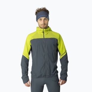 Geacă de alergare pentru bărbați DYNAFIT Alpine Wind ultra yellow