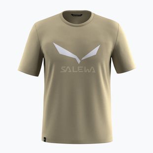 Tricou pentru bărbați Salewa Solidlogo Dry quicksand
