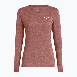 Longsleeve de trekking pentru femei Salewa Puez Melange Dry desert pink melange