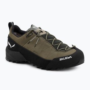 Încălțăminte de abordare pentru bărbați Salewa Wildfire Leather 2 GTX faded green/black