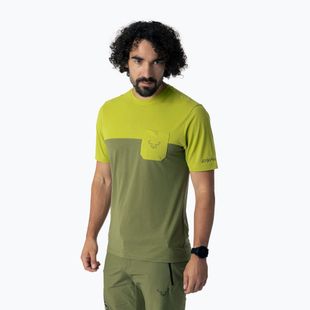 Tricou de trekking pentru bărbați DYNAFIT Transalper Pocket golden lime/5a40