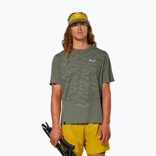 Tricou pentru bărbați Salewa Pedroc Tech Dry faded green