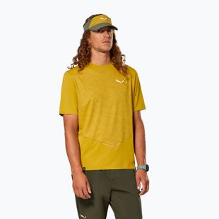 Tricou pentru bărbați Salewa Pedroc Tech Dry olive oil