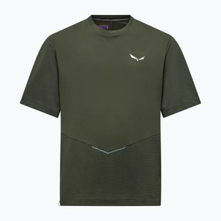 Tricou pentru bărbați Salewa Pedroc Dry Hyb dark olive