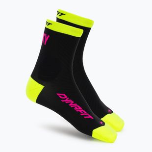 Șosete DYNAFIT Trail Mid black out ultra yellow/5A30
