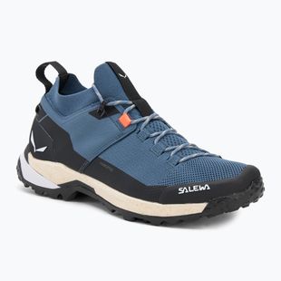 Încălțăminte de trekking pentru bărbați Salewa Puez 2 Knit Powertex java blue/black