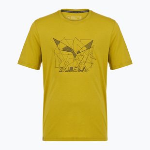 Tricou pentru bărbați Salewa Eagle Geometric olive oil