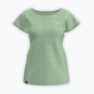 Tricou de trekking pentru femei Salewa Puez Melange Dry pastel green melange