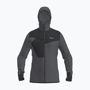 Bluză de trekking pentru bărbați Salewa Puez 2 Dry Hood Fz black out melange/0910