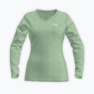 Longsleeve de trekking pentru femei Salewa Puez Melange Dry pastel green melange
