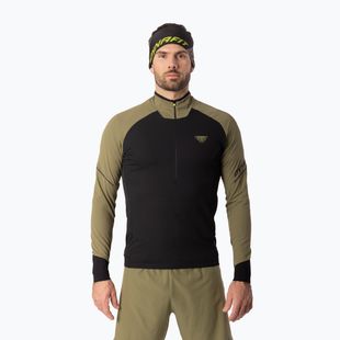 Bluză de alergare pentru bărbați Dynafit Alpine LS 1/2 Zip Tee military green/0910