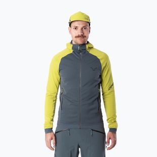 Hanorac de schi tură pentru bărbați DYNAFIT Radical Polartec cu glugă lime auriu/0720