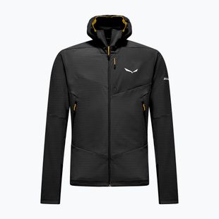 Bluză fleece pentru bărbați Salewa Ortles Fleece Pro Hooded Black Out