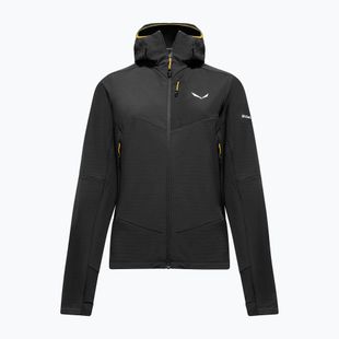 Bluză fleece pentru femei Salewa Ortles Fleece Pro Hooded Black Out