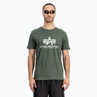 Tricou pentru bărbați Alpha Industries Basic dark olive