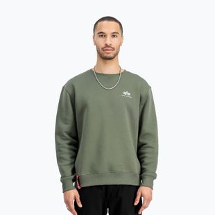 Bluză pentru bărbați Alpha Industries Basic Small Logo dark olive