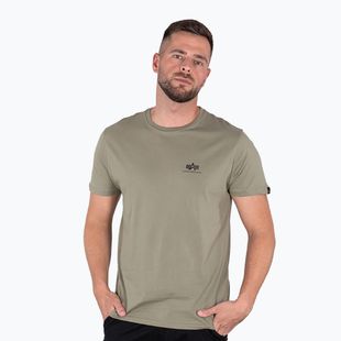 Tricou pentru bărbați Alpha Industries Basic Small Logo olive
