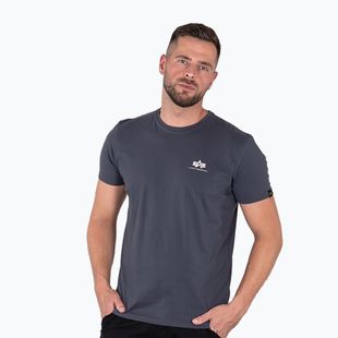 Tricou pentru bărbați Alpha Industries Basic Small Logo greyblack