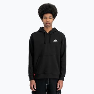 Hanorac pentru bărbați Alpha Industries Basic Small Logo Hoodie black