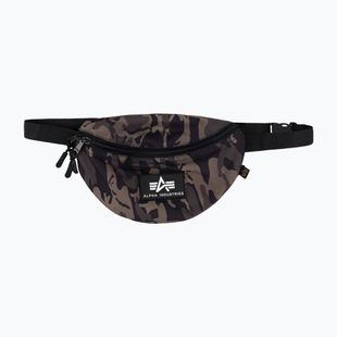 Borsetă Alpha Industries Rubber Print Waistbag black camo