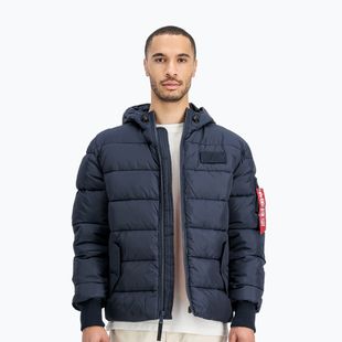 Geacă pentru bărbați Alpha Industries Hooded Puffer Faux Down rep.blue